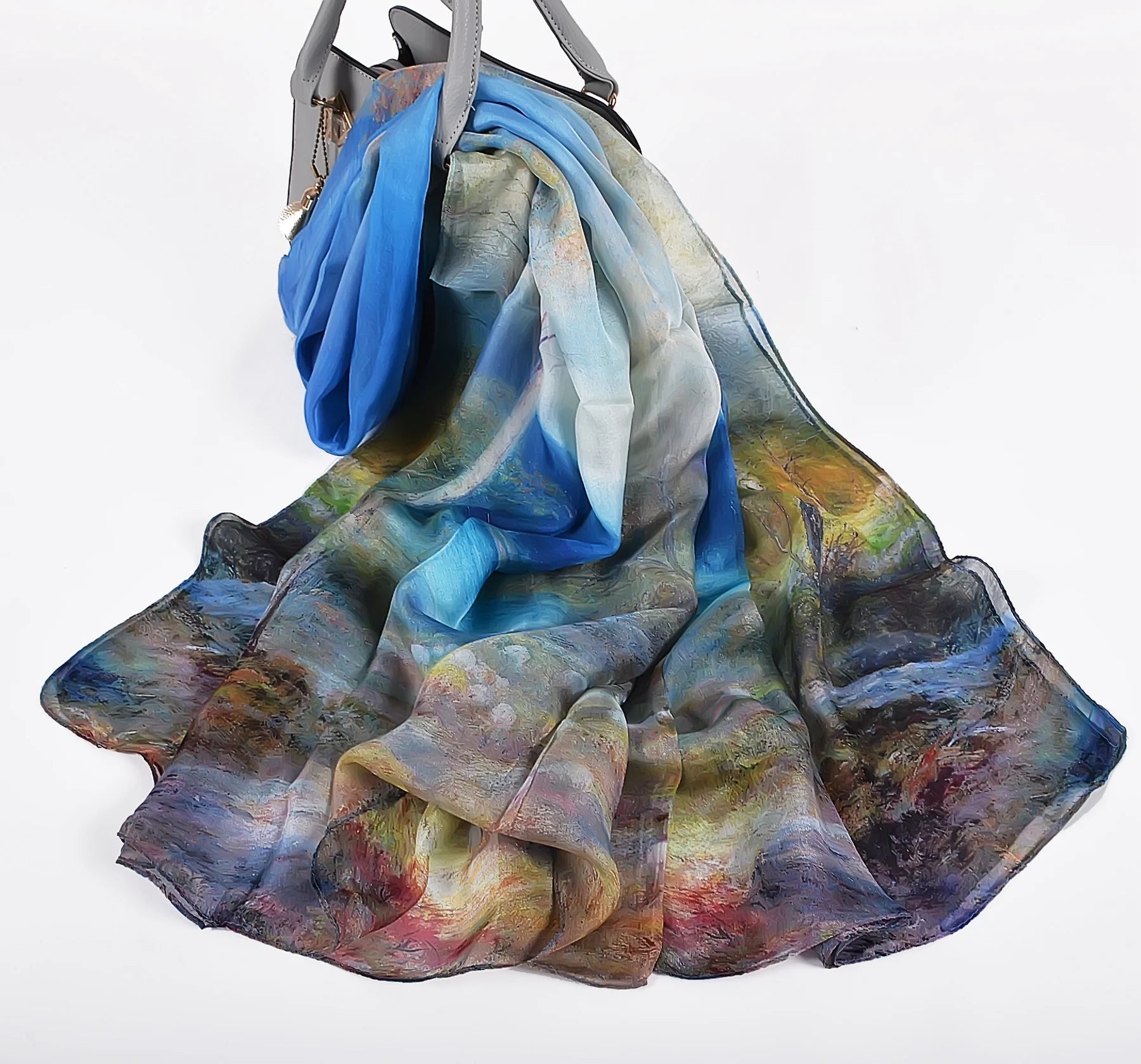 Silk Scarf Mulberry Silk Scarf Long Design Quality Female Spring And Autumn Scarf All-match Fashion Women Satin Pink Shawl