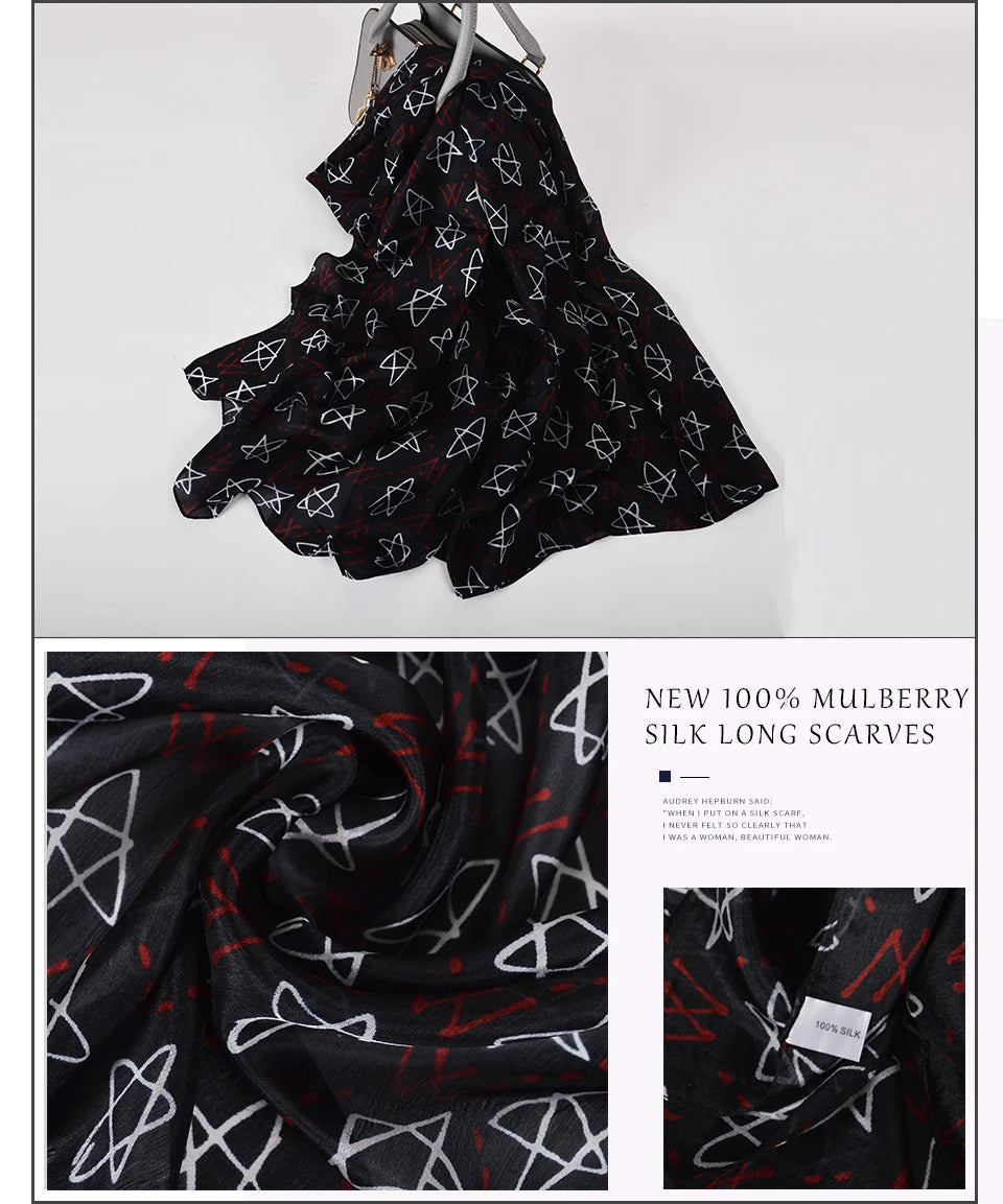 [BYSIFA] New Blue Green Silk Scarf Shawl Women Fashion Brand 100% Pure Silk Long Scarves Autum Winter Warm Neck Head Scarf Hijab