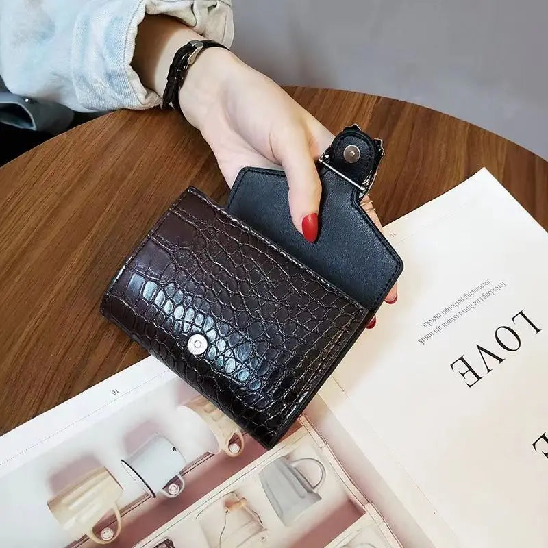 New fashion high-quality luxury classic short wallet small wallet simple multifunctional large capacity card package card wallet