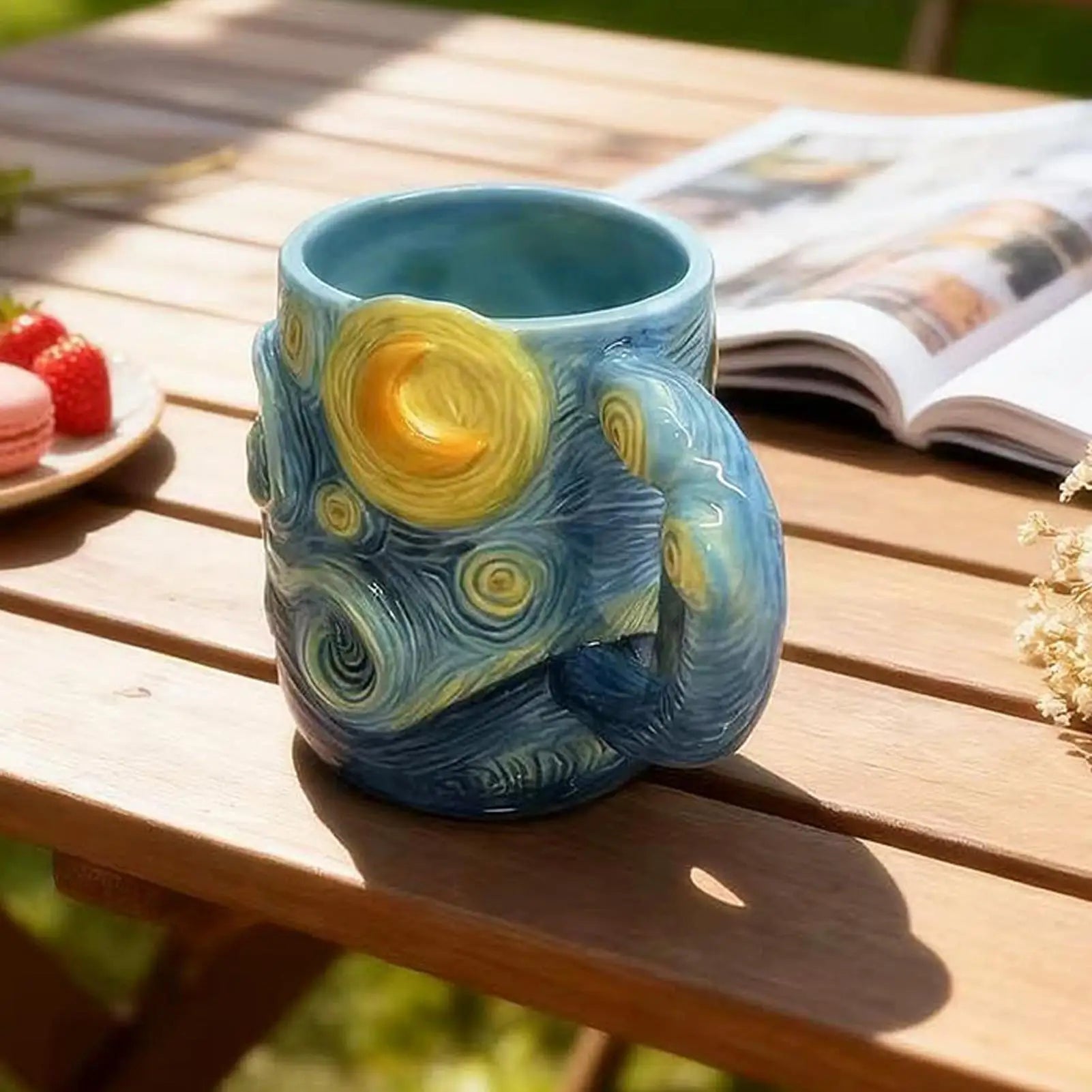 Coffee Mug 13-Ounce Dishwasher Drinkware Famous Painting Mugs for Milk Cocoa Wine Juice Beer Kitchen Cafe Restaurant Home