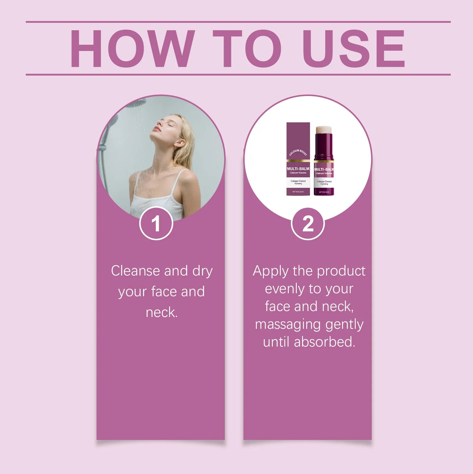 Calcium Volume Multi Balm Deep Hydration Face Skin Elasticity Enhanced Puffy Eyes Treatments Anti Wrinkle Collagen Balm Stick 9g