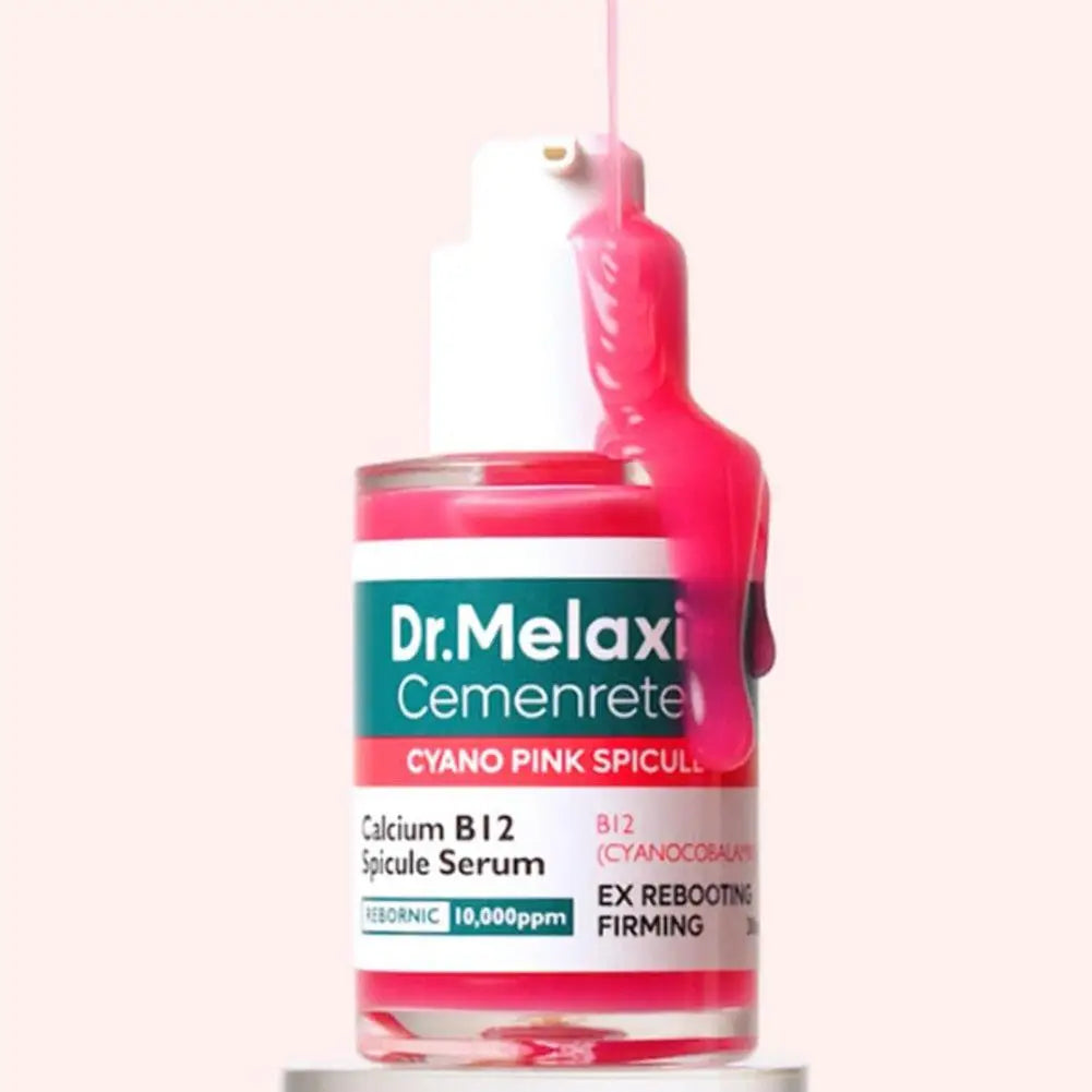 Dr.Melaxin Calcium B12 Pink Spicule Serum Cream Lighten Dark Spot Shrink Pore Wrinkle Reduction Enhance Skin Elasticity Skincare