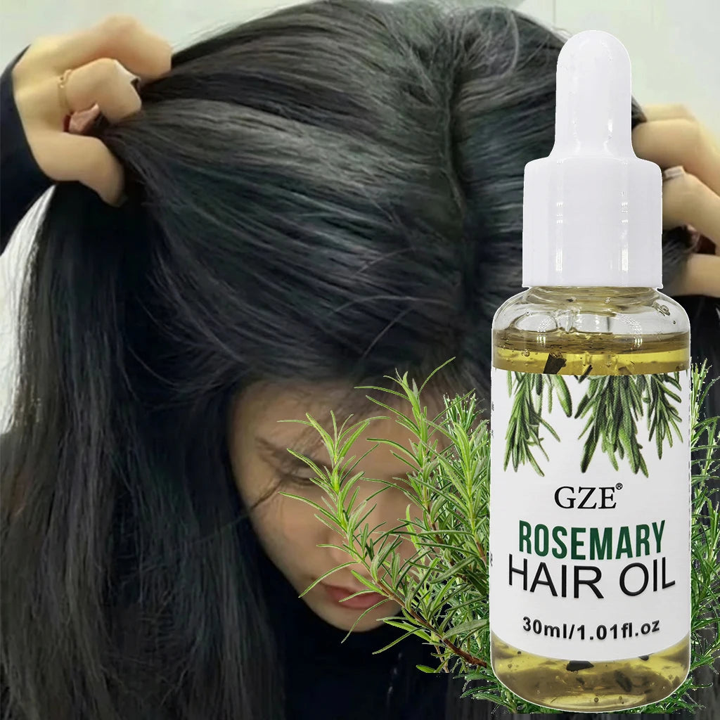 GZE Rosemary Oil For Hair Strengthens Rosemary Scalp Care | All Type & Texture | Straight, Waves & Chemically