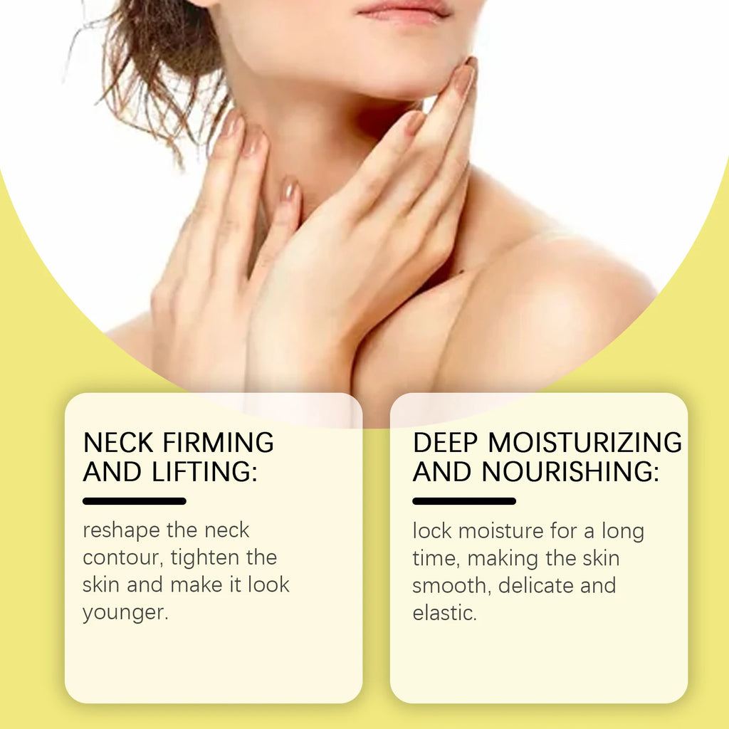 Neck Firming Cream: Moisturizes and nourishes, fades neck lines, firms skin, gently cares for the neck.