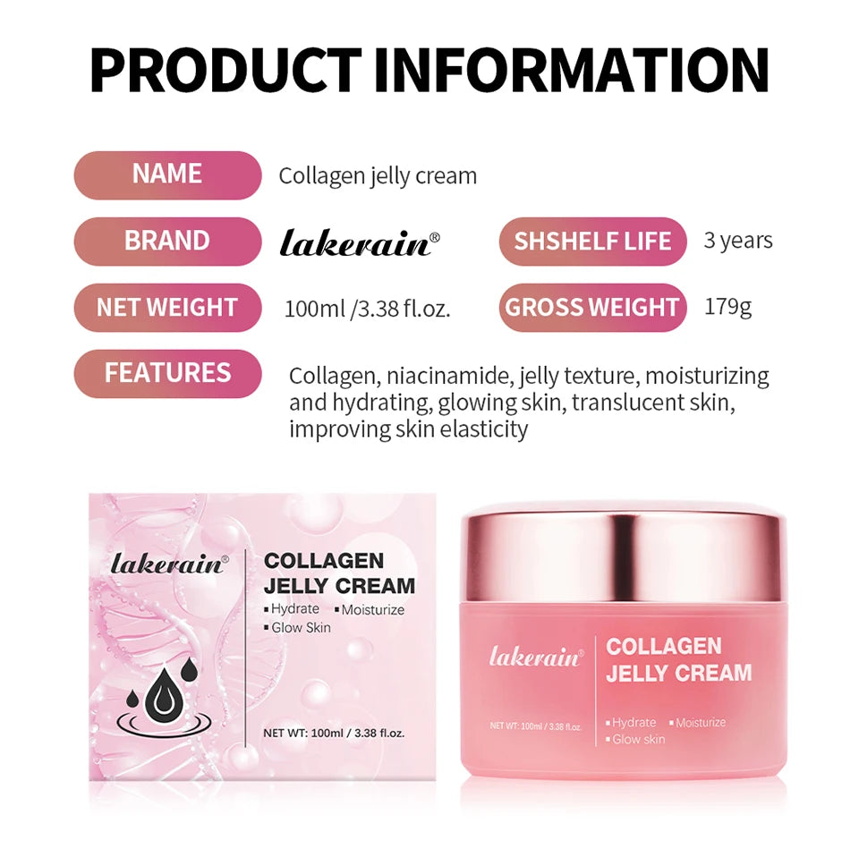 Anti Aging Collagen Face Cream 100ml Niacinamide Moisturizer Hydrating Gel For Tightening Soothing Firmness Skincare