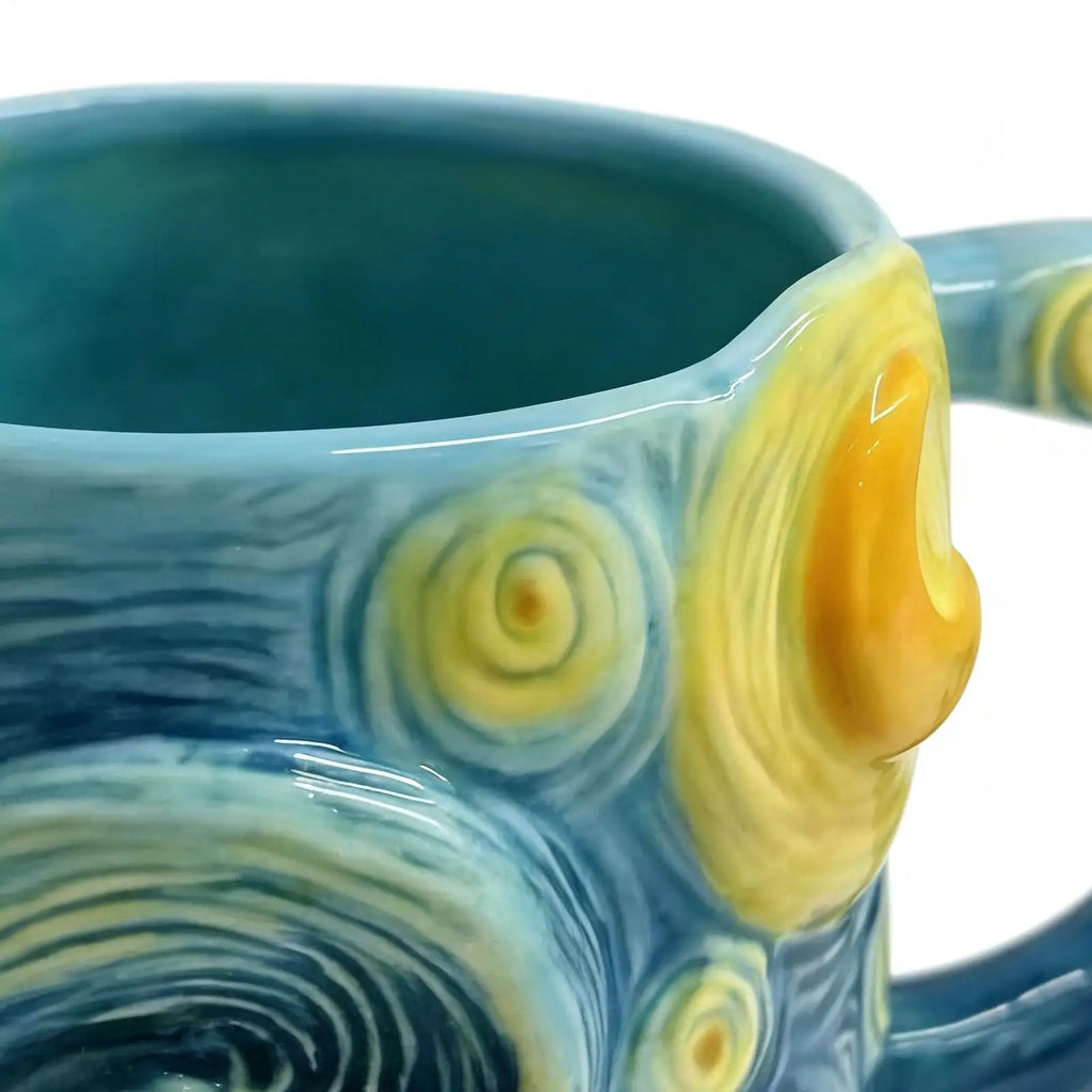 Coffee Mug 13-Ounce Dishwasher Drinkware Famous Painting Mugs for Milk Cocoa Wine Juice Beer Kitchen Cafe Restaurant Home