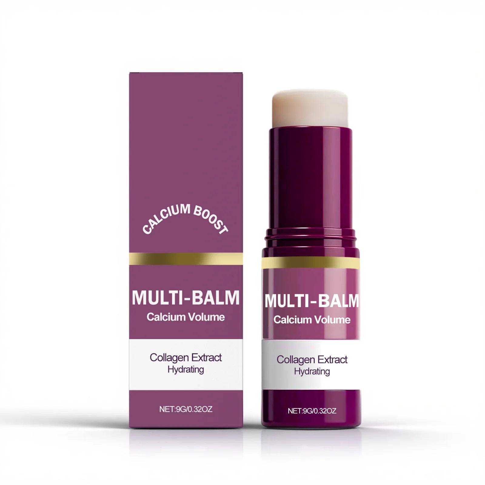 Calcium Volume Multi Balm Deep Hydration Face Skin Elasticity Enhanced Puffy Eyes Treatments Anti Wrinkle Collagen Balm Stick 9g