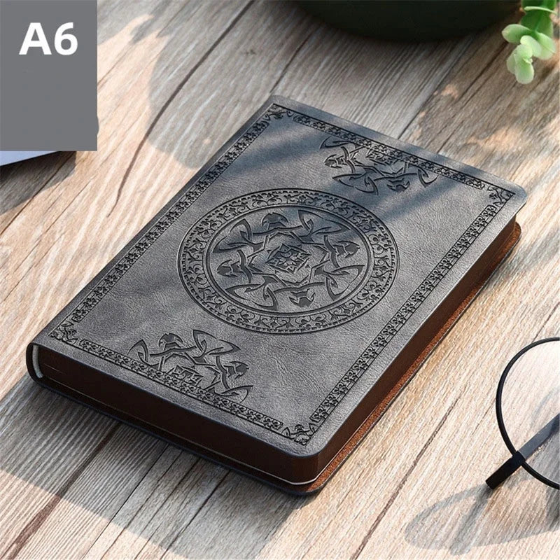 2025 New Portable Vintage Leather Notebook Diary Journal Stationery Gift Portable And Easy To Use