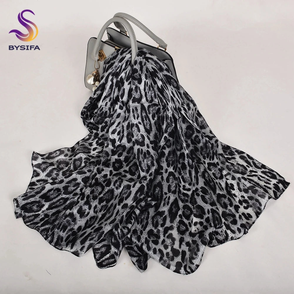 [BYSIFA] New Blue Green Silk Scarf Shawl Women Fashion Brand 100% Pure Silk Long Scarves Autum Winter Warm Neck Head Scarf Hijab