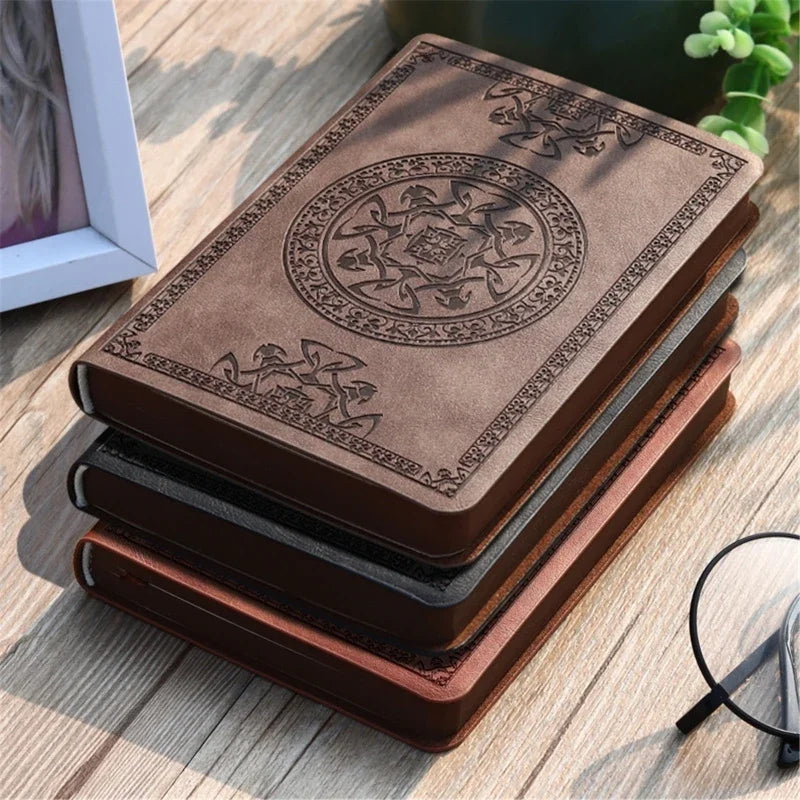 2025 New Portable Vintage Leather Notebook Diary Journal Stationery Gift Portable And Easy To Use