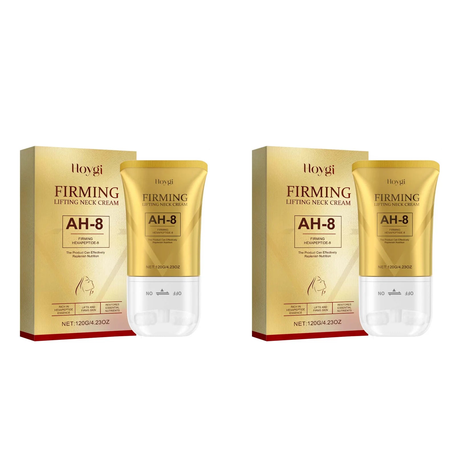 AH-8 Neck Firming Roller Cream Moisturizing Lifting Brighten Skin Fades Fine Lines Reduce Double Chin Massage Firm Neck Cream