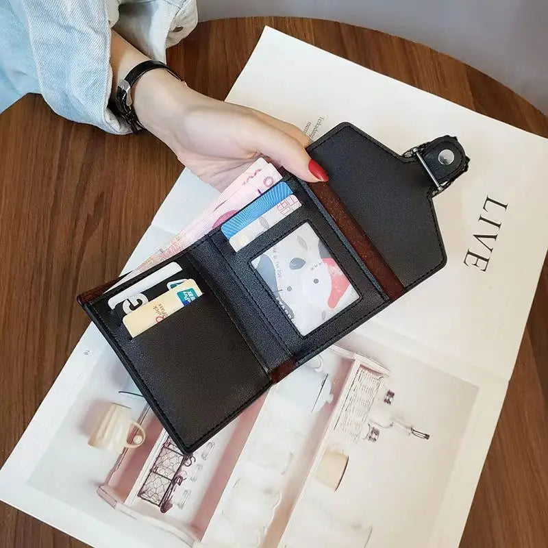 New fashion high-quality luxury classic short wallet small wallet simple multifunctional large capacity card package card wallet