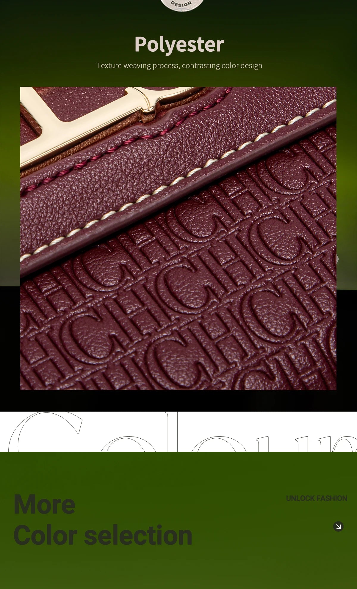 CH Crossbody Bag Brand Women's Bag Letter Print Leather Compact Elegant Handbag Tote Bag Exquisite Fashion Women's Bag