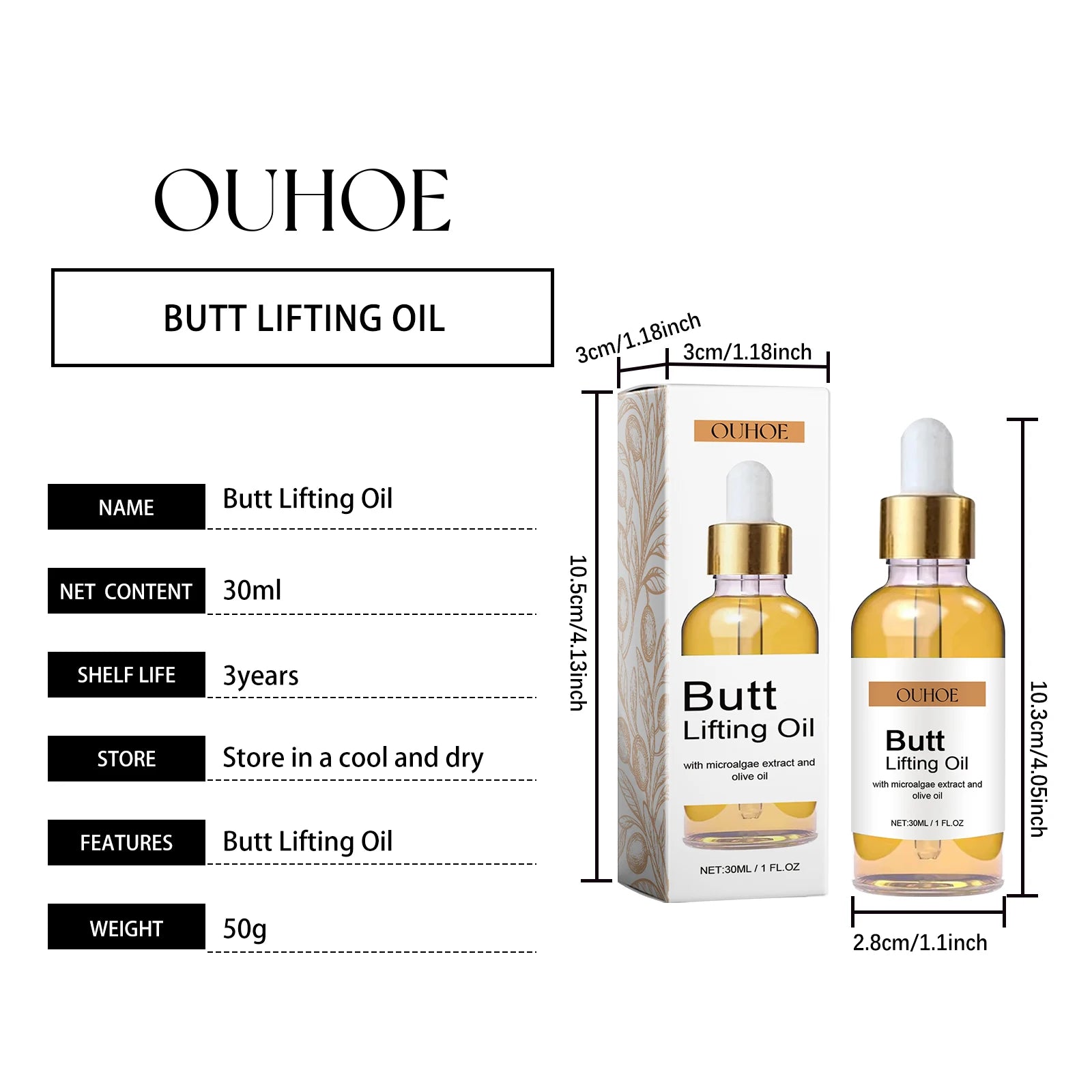 Hip Lifting Oil Buttock Lifting Oil Firming Nourishing Moisturize Tighten Shaper Bum Sexy Body Butt Massage Care Essential Oil