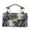 Fashionable High-end Texture Light Luxury Snake Print Niche Design Versatile Handhold Bag Shoulder Bag Crossbody Bag Armpit