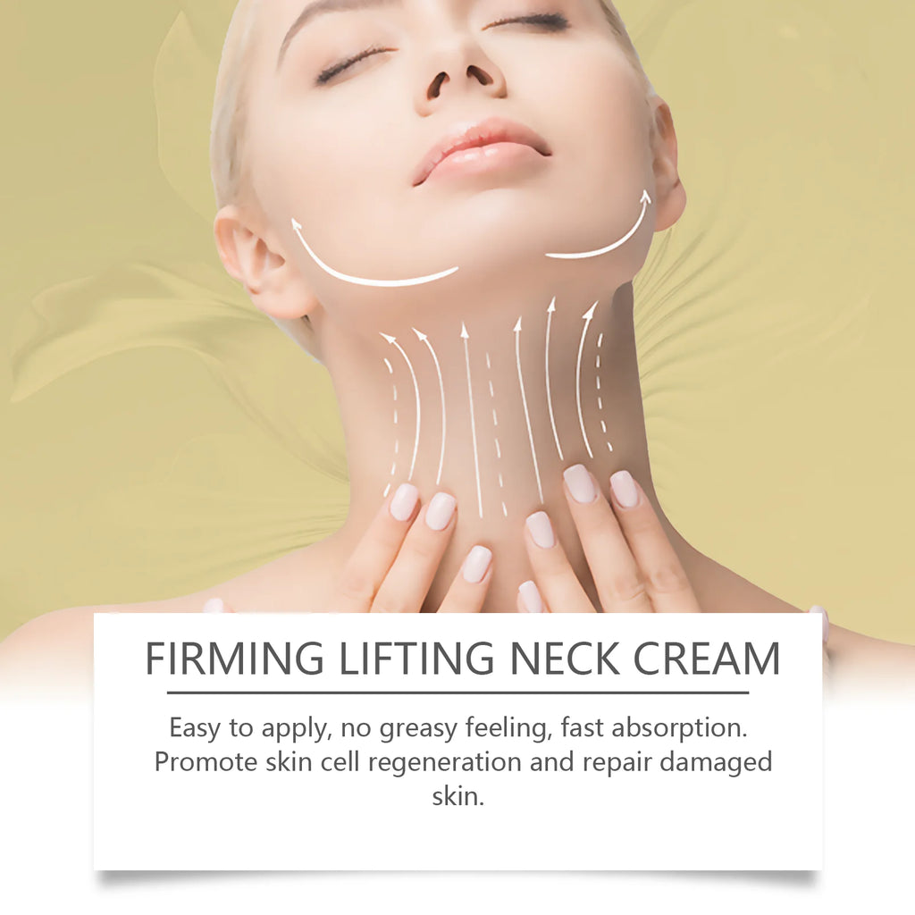 AH-8 Neck Firming Roller Cream Moisturizing Lifting Brighten Skin Fades Fine Lines Reduce Double Chin Massage Firm Neck Cream