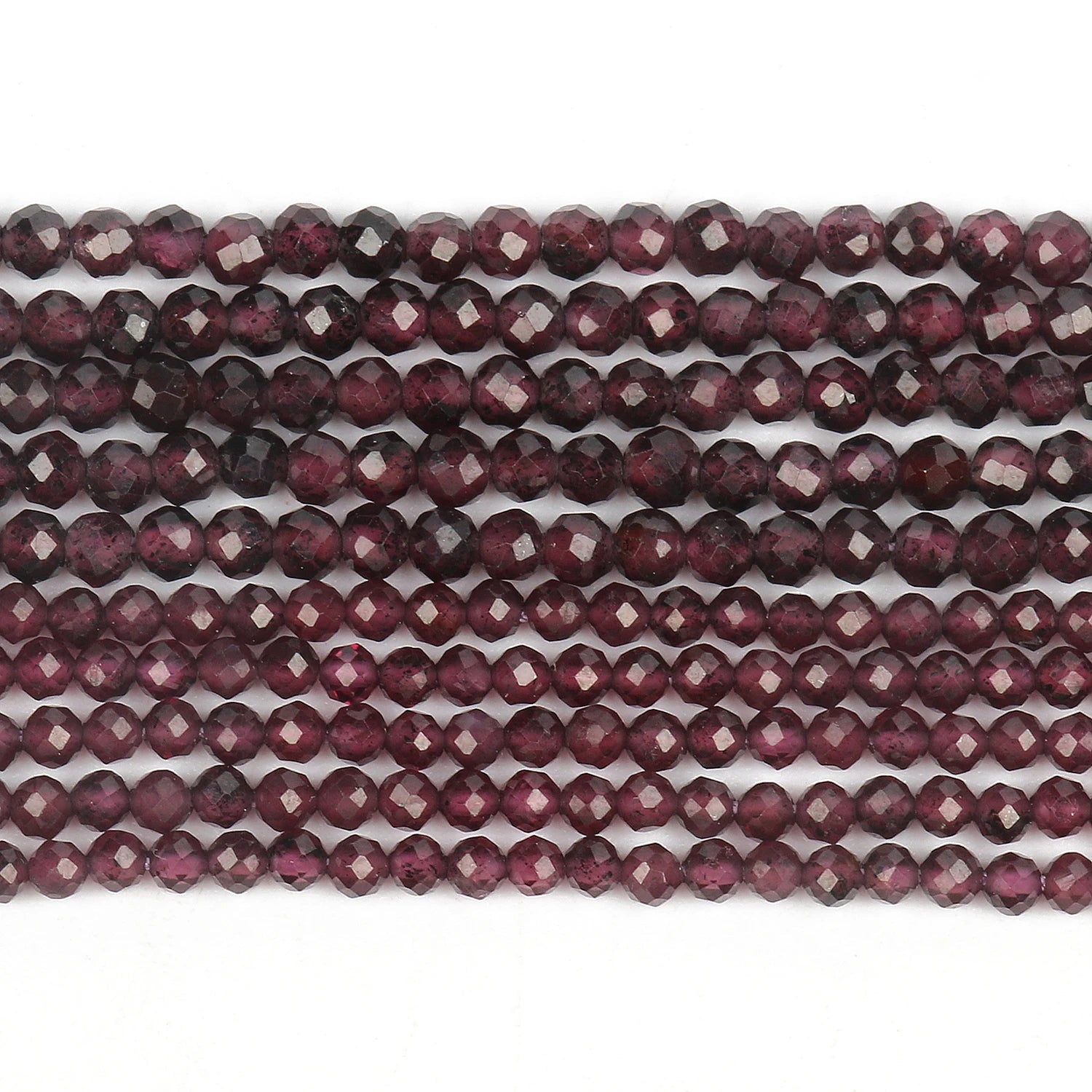 2 3 4mm Natural Faceted Blue Sapphire Stones Loose Spacer Beads for Jewelry Making DIY Bracelet Earrings Accessories 15''Inch