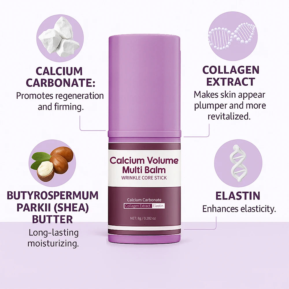 Calcium Volume Multi Balm for Smoothing Fine Lines Firms and lifts Eye Skin  Wrinkle Stick for Unisex Brightens and Soothes Skin