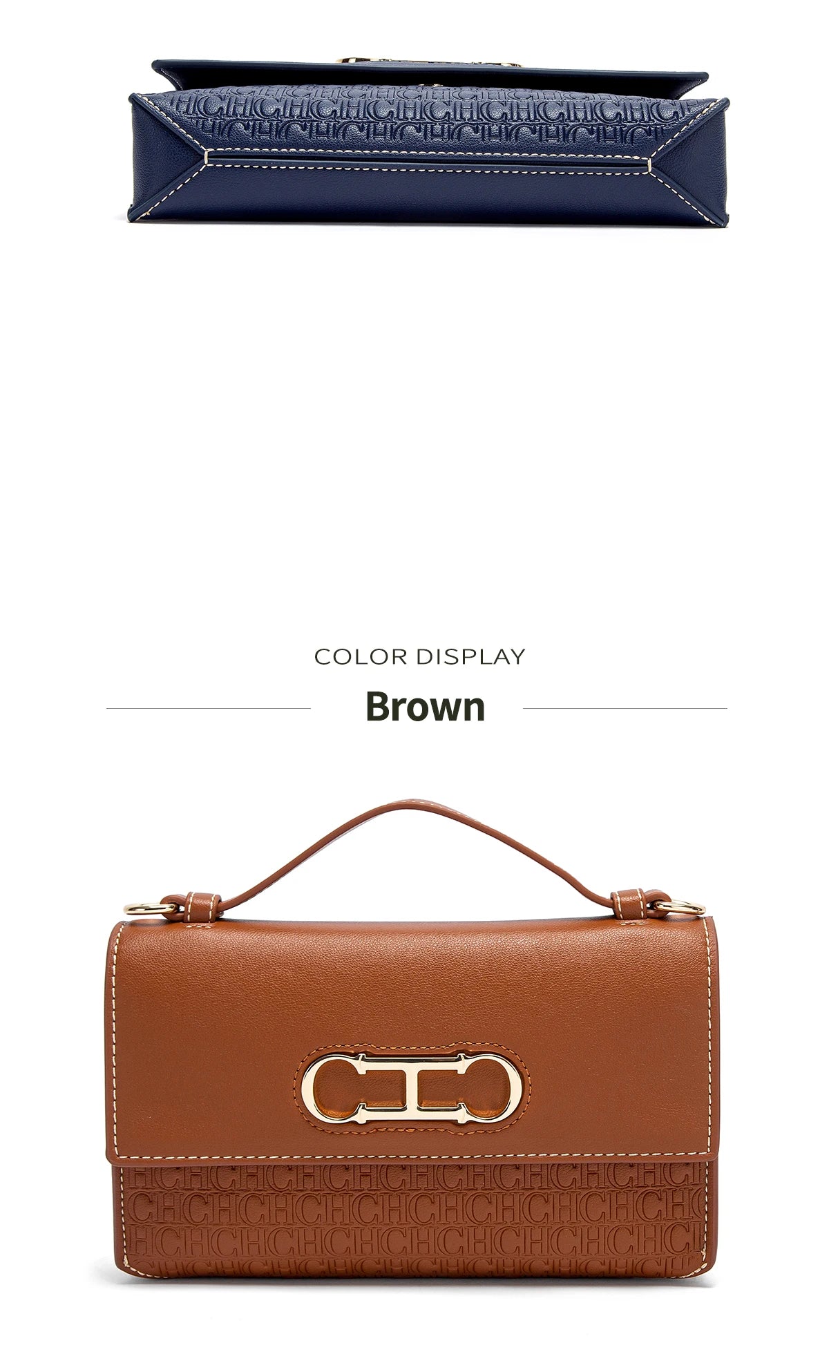 CH Crossbody Bag Brand Women's Bag Letter Print Leather Compact Elegant Handbag Tote Bag Exquisite Fashion Women's Bag