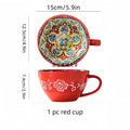 Bohemian Morning Tea Mug, 13.5 oz Ceramic Coffee Mug for Family  Colleagues Teachers Wives  Husbands Sisters  Brothers  Funny
