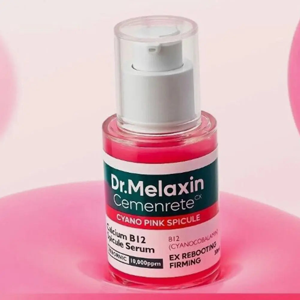 Dr.Melaxin Calcium B12 Pink Spicule Serum Cream Lighten Dark Spot Shrink Pore Wrinkle Reduction Enhance Skin Elasticity Skincare