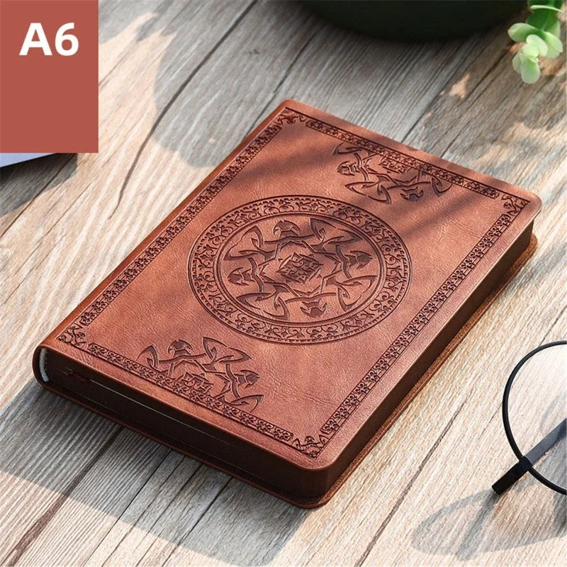 2025 New Portable Vintage Leather Notebook Diary Journal Stationery Gift Portable And Easy To Use