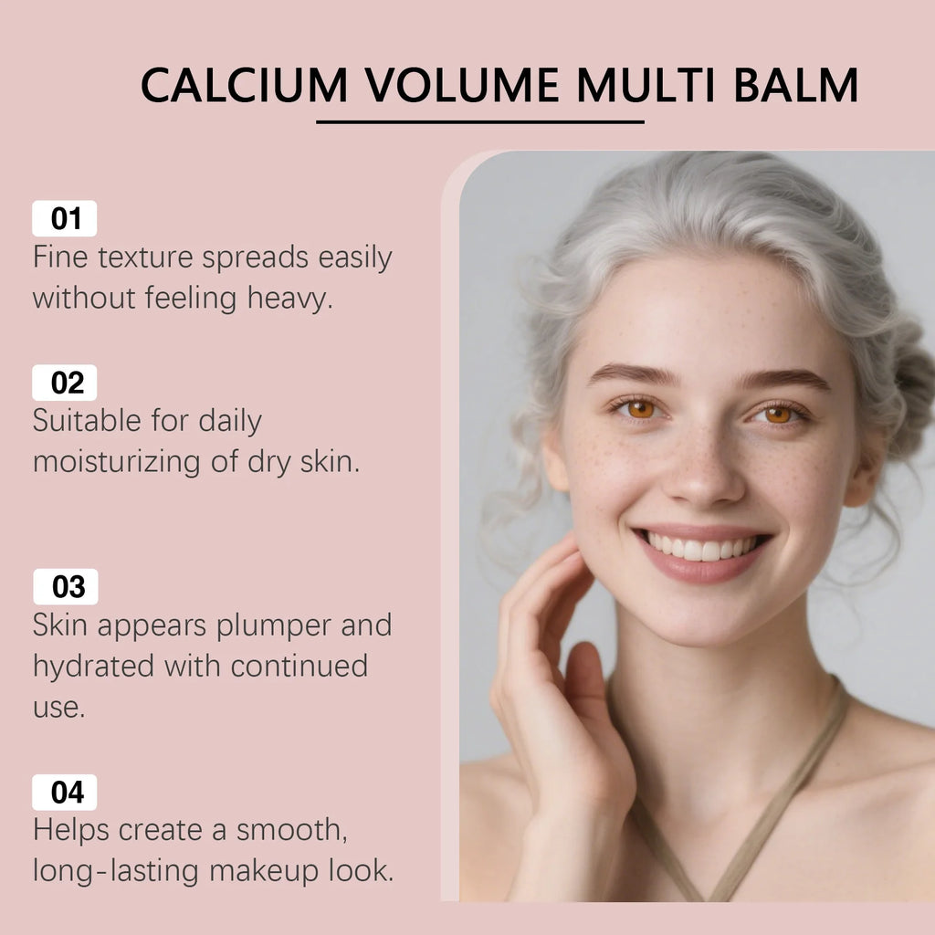 Calcium Volume Multi Balm Deep Hydration Face Skin Elasticity Enhanced Puffy Eyes Treatments Anti Wrinkle Collagen Balm Stick 9g