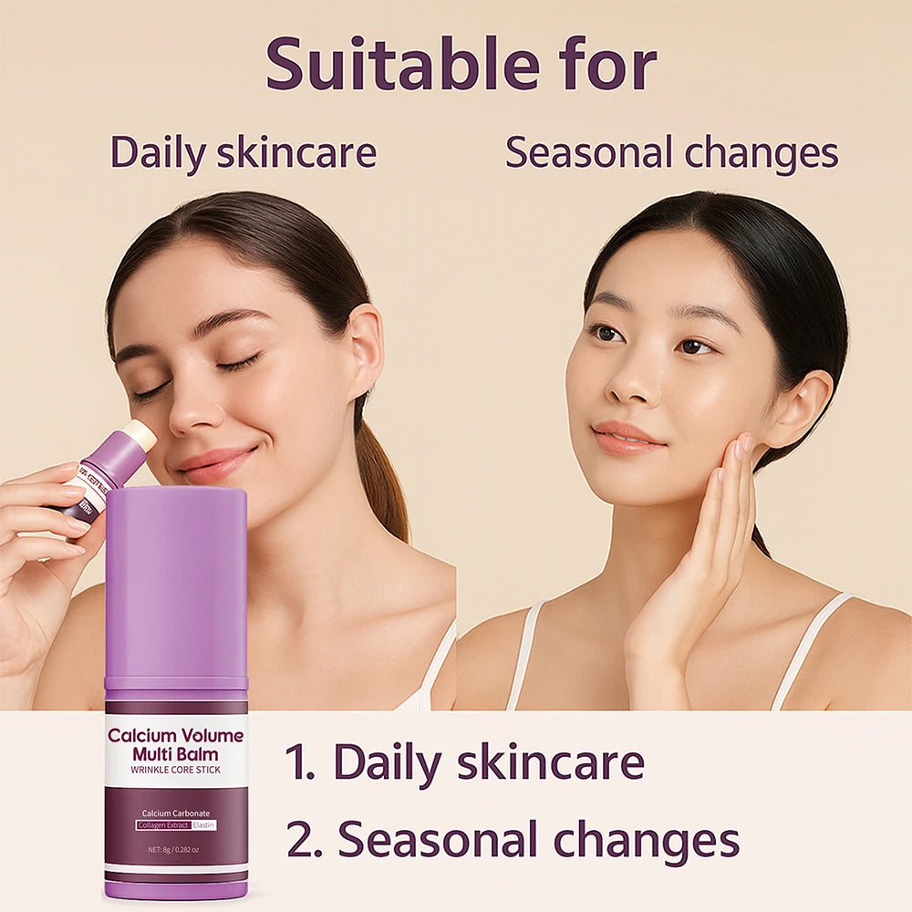Calcium Volume Multi Balm for Smoothing Fine Lines Firms and lifts Eye Skin  Wrinkle Stick for Unisex Brightens and Soothes Skin