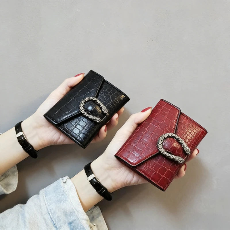 New fashion high-quality luxury classic short wallet small wallet simple multifunctional large capacity card package card wallet