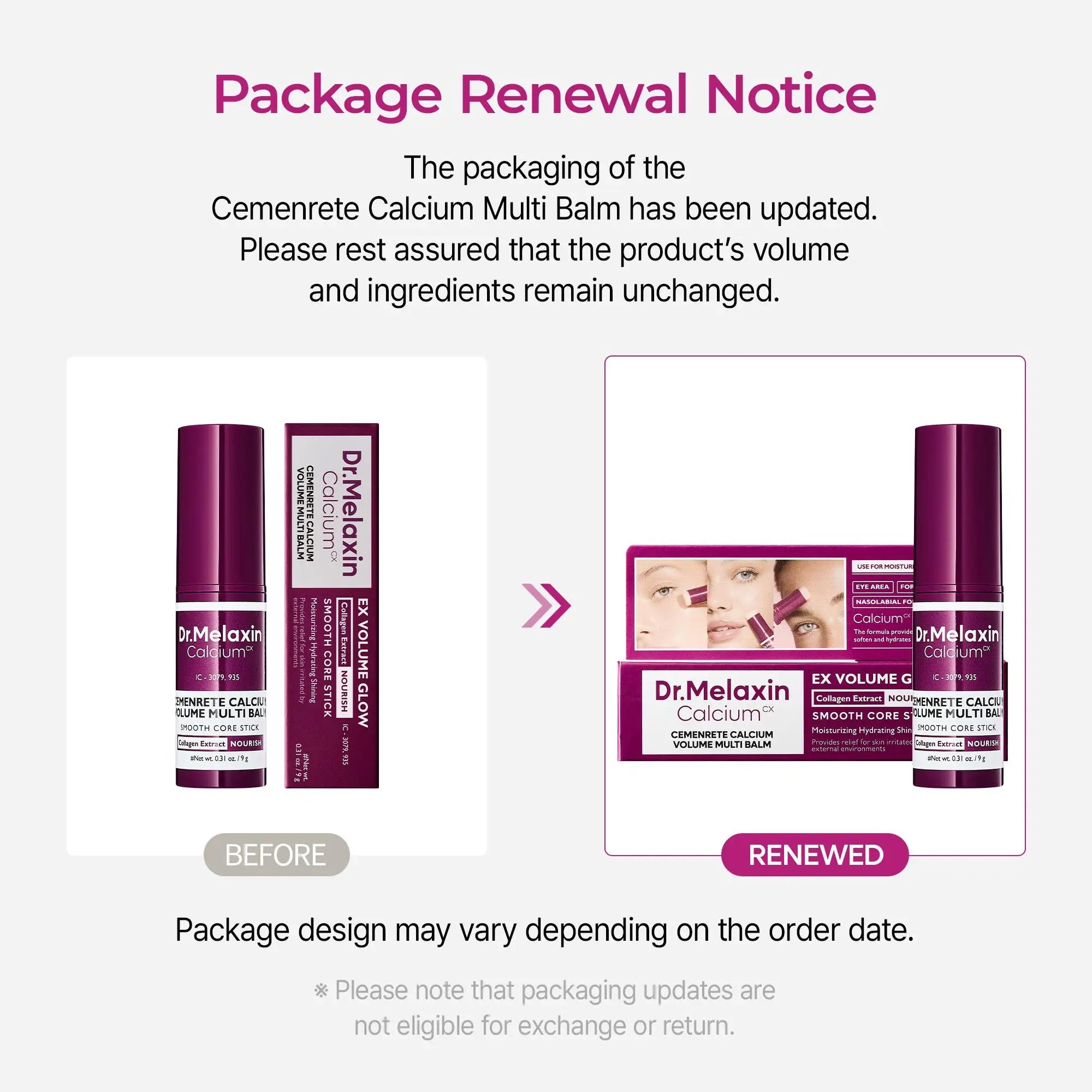 [Dr.Melaxin Official] Calcium Multi Balm Eye Care Routine Korean Skin Care Anti-aging Cosmetics Collagen Eye Stick 9g