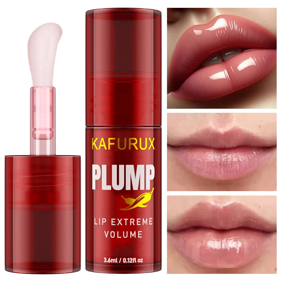 1PC Lip Plump Long Lasting Lip Oil Moisturizing Lip Gloss Serum Instant Volumising Essence Oil Repair Lip Fine Lines Increase El