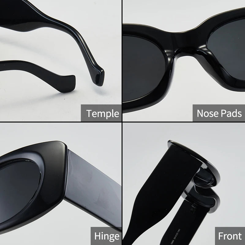 1Pc Women's Fashion Glasses New Style Unique Floral Design Retro Trendy Street Style Women's Decorative Outdoor Beach Sunshade G