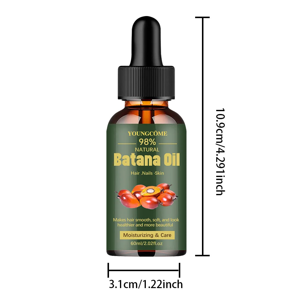 Natural Batana Oil For Hair Growth Pure Batana Oil Hair Shine Strengthen For Women Prevent Hair Loss Eliminate Split Ends 1/3pcs