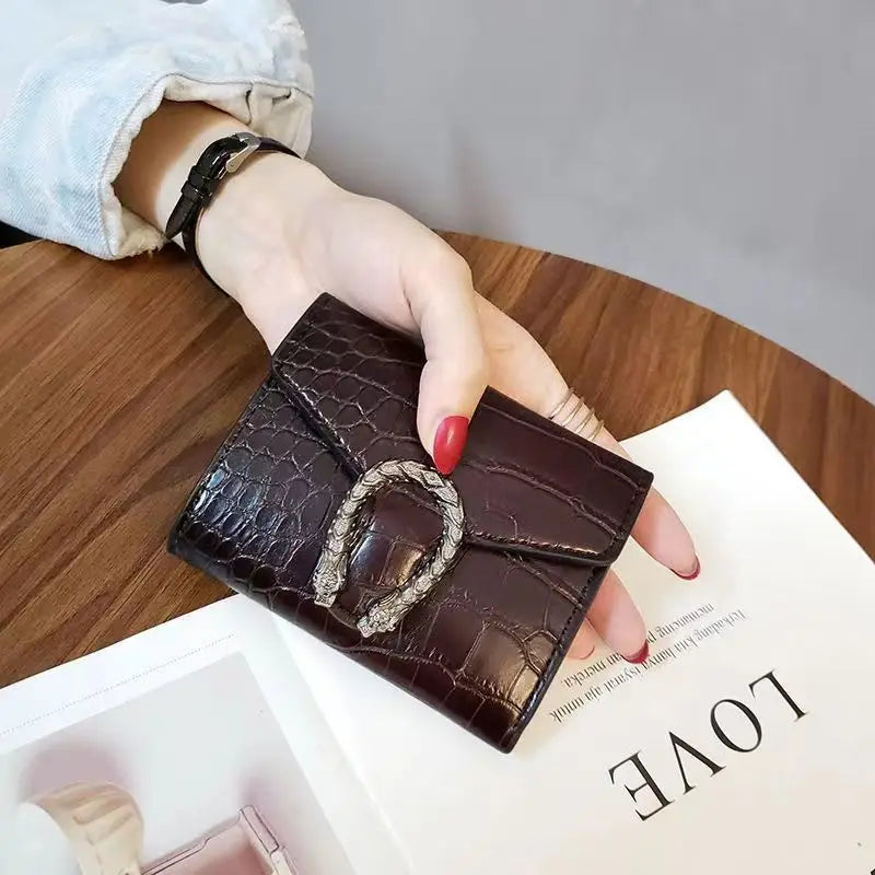 New fashion high-quality luxury classic short wallet small wallet simple multifunctional large capacity card package card wallet