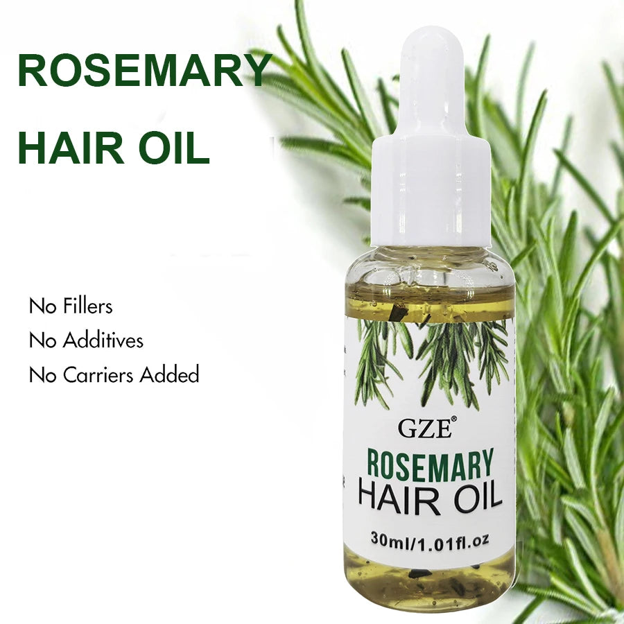 GZE Rosemary Oil For Hair Strengthens Rosemary Scalp Care | All Type & Texture | Straight, Waves & Chemically