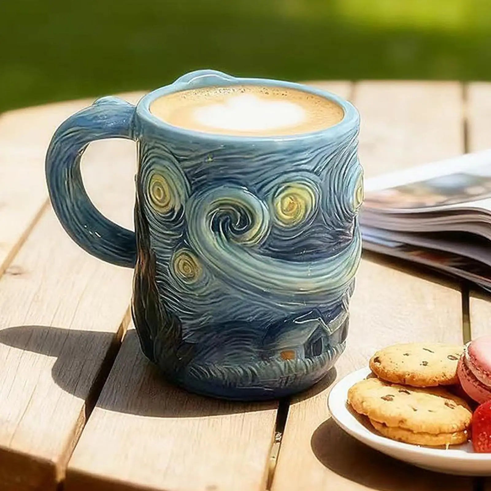 Coffee Mug 13-Ounce Dishwasher Drinkware Famous Painting Mugs for Milk Cocoa Wine Juice Beer Kitchen Cafe Restaurant Home