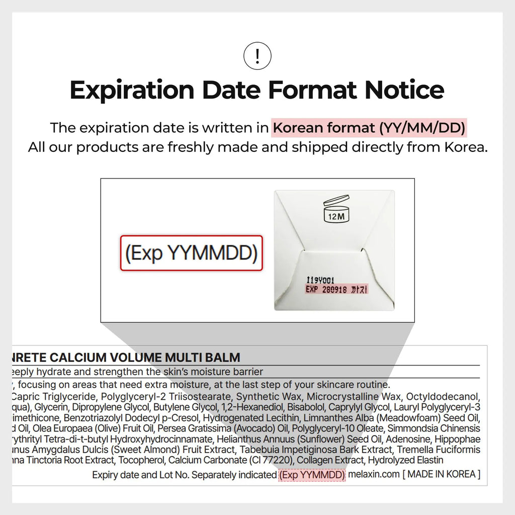 [Dr.Melaxin Official] Calcium Multi Balm Eye Care Routine Korean Skin Care Anti-aging Cosmetics Collagen Eye Stick 9g